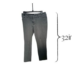 A New Day Womens Size 8 Pockets Stretch Grey Black Cropped Dress Pants